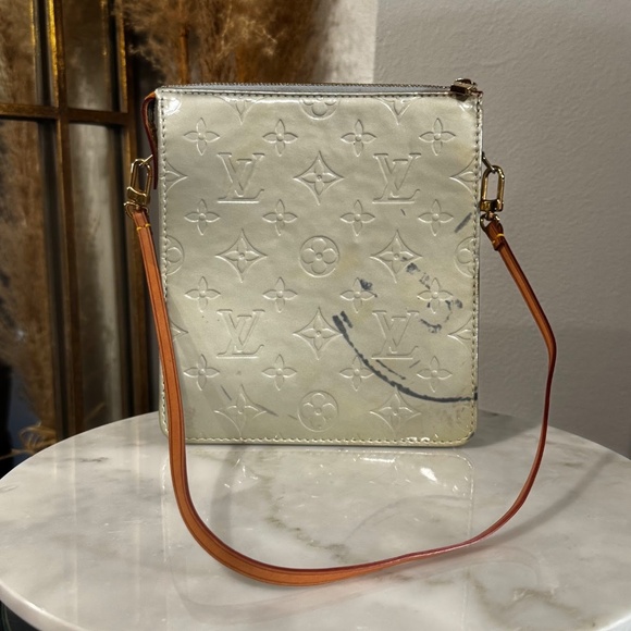 Louis Vuitton Vintage Y2K Vernis Mott Monogram Canvas Mini Bag Shoulder Purse - Picture 7 of 14